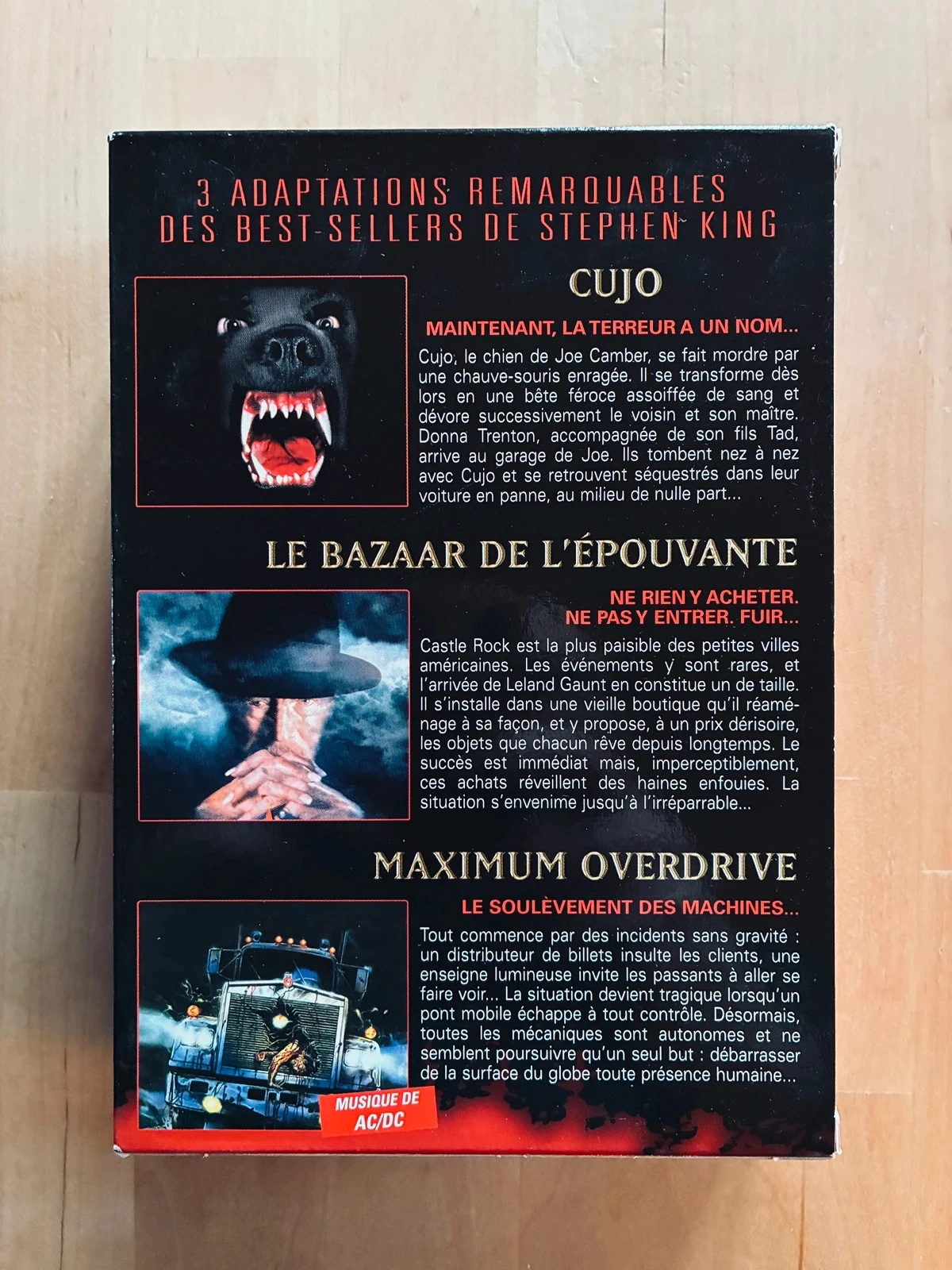 Coffret 3 DVD cultes Stephen King. – photo 2